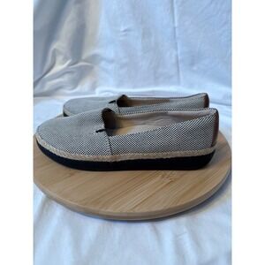 Trotters‎ Women's Black White Gingham Espadrille Flats Slip On Shoes